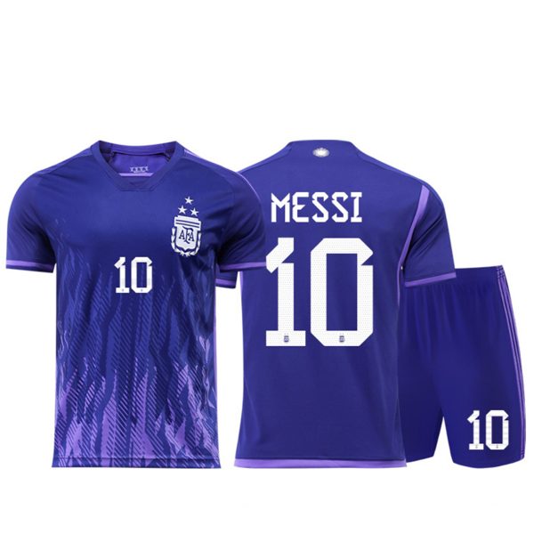 2022 World Cup Argentina Messi Jersey Away