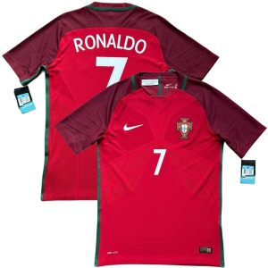 2016/17 Portugal Authentic Home Jersey #7 Ronaldo Player Issue Kit