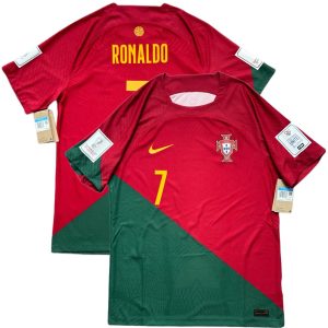 2022 Portugal Authentic World Cup Home Jersey #7 Ronaldo
