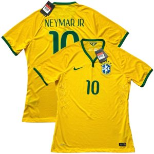 2014/15 Brazil Authentic Home Soccer Jersey #10 Neymar JR World Cup