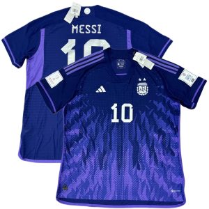2022 Argentina Authentic Away Jersey #10 Messi World Cup Final Match 2 STAR Kit